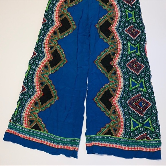 Flying Tomato Blue Boho Print Romper - Women’s Size Medium - Picture 4 of 6